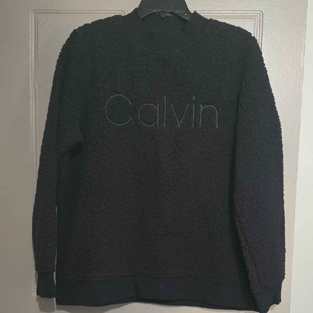 Calvin Klein Textured Black Crewneck Sweater
